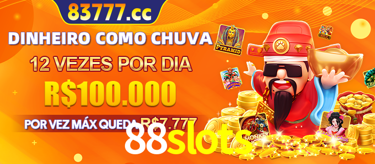 Banner do programa de recompensas Recomende para amigos do 88slots, detalhando os bônus por convidar amigos, com prêmios que chegam a R$288.888.
