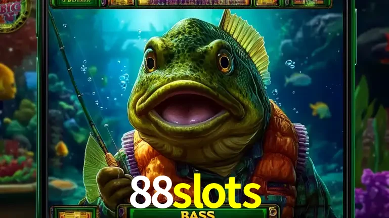 Personagem de peixe pescador do popular jogo de slot com tema de pescaria, uma das emocionantes opções de caça-níqueis para jogar e ganhar no cassino 88slots.